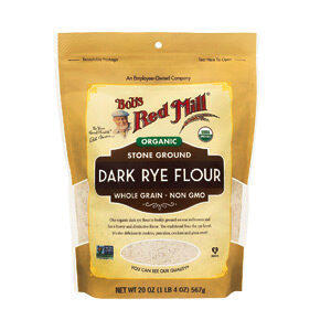 Bob's Red Mill, Organic Dark Rye Flour, Whole Grain, 20 OZ (567 lbs)