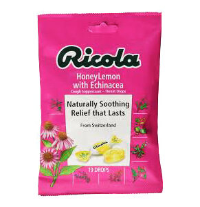 RICOLA Honey Lemon w/Echinacea Drops 19 CT