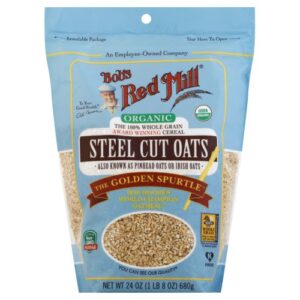 Bob's Red Mill, Organic Steel Cut Oats, Whole Grain, 24 oz