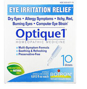 Boiron, Optique1, Eye Irritation Relief, 10 Doses, 0.013 fl oz Each