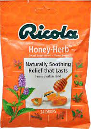 Ricola Herb Throat Drops Honey Herb -- 24 Drops